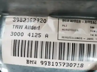 Автозапчастина б/у передня права подушка безопасности для bmw 7 (e38) 730 d посилання на oem iam 72128236292  72128236292