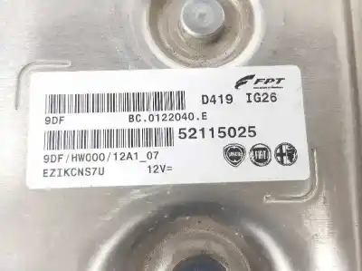 Second-hand car spare part ecu engine control for fiat ducato furgón 35 (290) 2.3 jtd cat oem iam references 52115025 52115025 