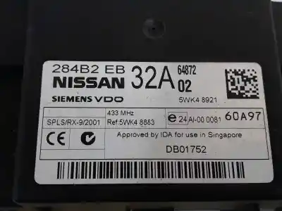 Автозапчасти б/у комфортный модуль за nissan navara pickup (d40m) (05.2005->) 2.5 dci 4wd ссылки oem iam 284b2eb32a  5wk48921