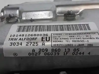 Pezzo di ricambio per auto di seconda mano airbag lato anteriore sinistro per mercedes-benz clk (c209) clk 320 cdi (209.320) riferimenti oem iam a2098601305  2098601305