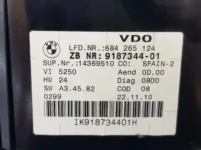 Second-hand car spare part dashboard for bmw 3 (e90) 320 d oem iam references 62109316127  9187344