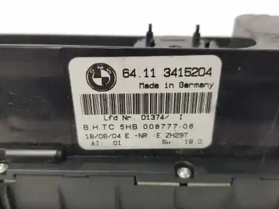 Peça sobressalente para automóvel em segunda mão comando de sofagem (chauffage / ar condicionado) por bmw x3 (e83) 3.0 d referências oem iam 64113400555  64113415204