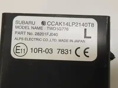 Second-hand car spare part electronic module for subaru xv 2.0 cat oem iam references 28201fj040  28201fj040