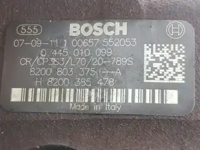 Gebrauchtes Autoersatzteil hochdruckpumpe zum opel vivaro caja abierta 2.0 16v cdti oem-iam-referenzen 95530242 0445010099 