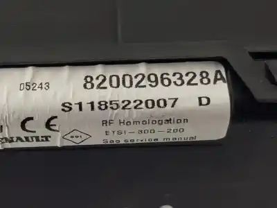 Автозапчастина б/у електронний модуль для dacia logan (ls_) 1.6 (lsob lsod lsof lsoh) посилання на oem iam 8200296328a  s118522007