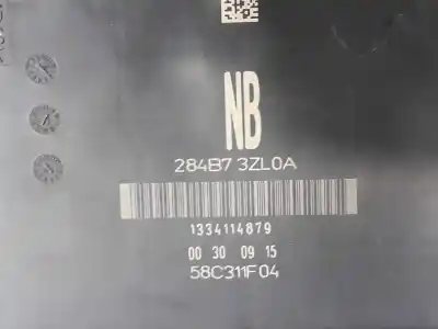 Second-hand car spare part fuse box unit for nissan pulsar fastback (c13) 1.5 dci oem iam references 284b73zl0a  284b73zl0a