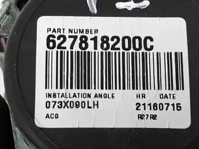 Автозапчастина б/у задній лівий ремін безпеки для nissan pulsar fastback (c13) 1.5 dci посилання на oem iam 627818200c  888453zl0a