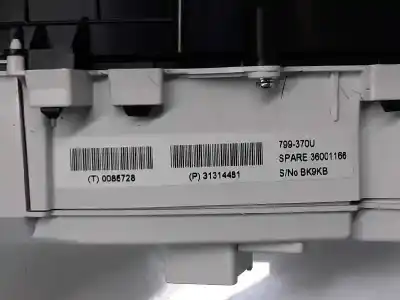 Pezzo di ricambio per auto di seconda mano pannello degli strumenti per volvo v40 1.6 diesel cat riferimenti oem iam 31314481  31314481