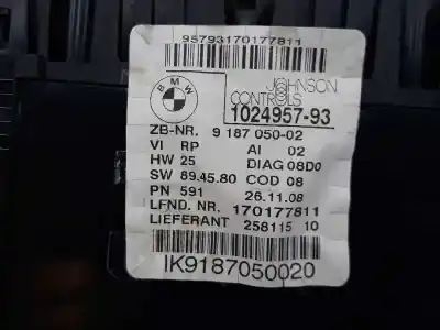 Peça sobressalente para automóvel em segunda mão quadrante por bmw serie 1 coupe (e82) 2.0 turbodiesel cat referências oem iam 62109283805  9187050