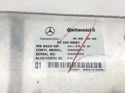 Second-hand car spare part electronic module for clase c clase m 3.0 cdi oem iam references a2118701885  2118701885