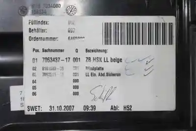 Second-hand car spare part glove compartment for bmw 5 (e60) 520 d oem iam references 51167034080  51167063451