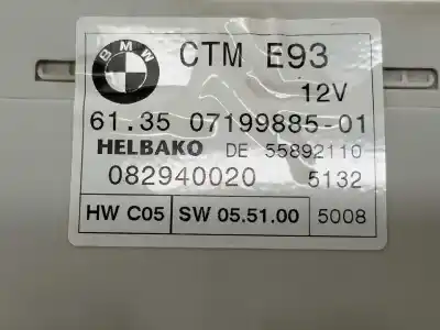 Second-hand car spare part electronic module for bmw serie 3 cabrio (e93) 3.0 oem iam references 613507199885  