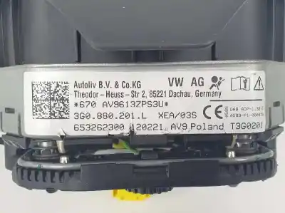 Автозапчасти б/у передняя левая подушка безопасности за volkswagen passat variant (cb5) executive 150 cv / 110 kw ссылки oem iam 3g0880201l  3g0880201lxea Автозапчасти б/у передняя левая подушка безопасности за volkswagen passat variant (cb5) executive 150 cv / 110 kw ссылки oem iam 3g0880201l  3g0880201lxea