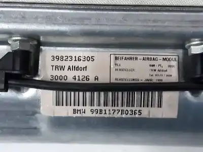 Peça sobressalente para automóvel em segunda mão airbag dianteiro direito por bmw serie 5 berlina 3.0 24v turbodiesel referências oem iam 72128231630 72128231630 