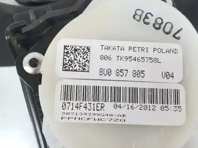 Автозапчастина б/у задній лівий ремін безпеки для audi q3 (8ub, 8ug) 2.0 tdi посилання на oem iam 8u0857805  8u0857805