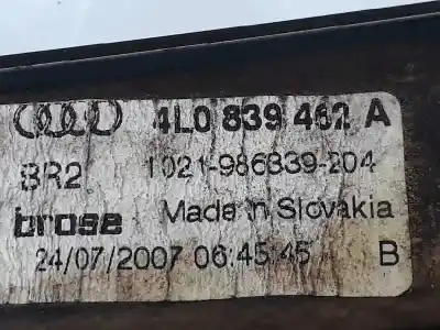 Pezzo di ricambio per auto di seconda mano alzacristalli posteriore destro per audi q7 (4l) 4.2 v8 32v tdi biturbo 326 cv / 240 kw riferimenti oem iam 4l0839462d  4l0839462d