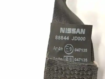 Автозапчастина б/у задній правий ремін безпеки для nissan qashqai / qashqai +2 i (j10, nj10, jj10e) 1.5 dci посилання на oem iam 88844jd000  047135