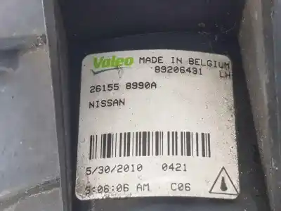 Second-hand car spare part left fog light for nissan qashqai / qashqai +2 i (j10, nj10, jj10e) 1.5 dci oem iam references 261558990a  89206431