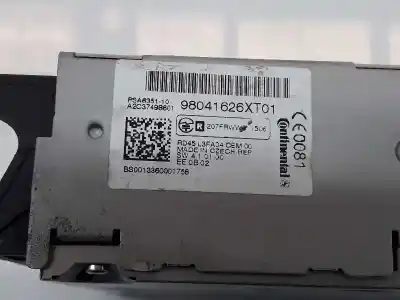 Автозапчастина б/у аудіо система / радіо cd для citroen jumpy 2.0 hdi fap посилання на oem iam 98041626xt  98041626xt