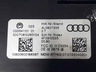 Pezzo di ricambio per auto di seconda mano modulo elettronico per audi q7 (4l) 4.2 v8 32v tdi biturbo 326 cv / 240 kw riferimenti oem iam 4l0907335  4l0907335