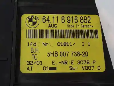 Second-hand car spare part climate control for bmw 3 (e36) 325 i oem iam references 64116916882  hella 5hb70073820