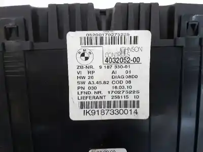 Автозапчасти б/у приборная доска за bmw serie 1 berlina (e81/e87) 2.0 turbodiesel cat ссылки oem iam 918733001  