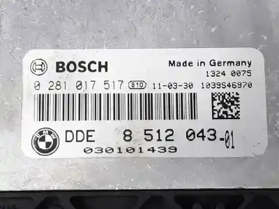 Second-hand car spare part ecu engine control for bmw 3 touring (e91) 318 d oem iam references 8512043  13618512043