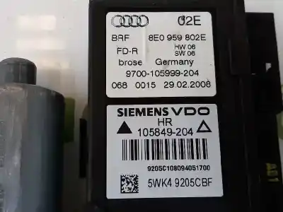 Автозапчастина б/у двигатель заднього правого скла для audi a4 b7 avant (8ed) 2.0 tdi 16v посилання на oem iam 8e0959802e  8e0959802e