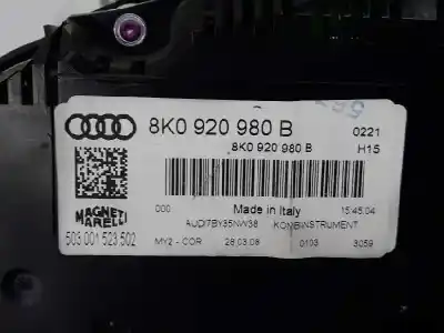 Second-hand car spare part dashboard for audi a4 b8 (8k2) 2.0 tdi oem iam references 8k0920980b  8k0920980b