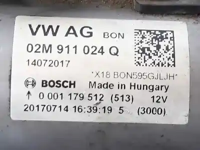 Автозапчастина б/у двигун запускається для seat toledo iv (kg3) 1.0 tsi посилання на oem iam 02m911024q  02m911024q Автозапчастина б/у двигун запускається для seat toledo iv (kg3) 1.0 tsi посилання на oem iam 02m911024q  02m911024q