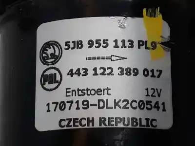 Автозапчасти б/у мотор переднего стеклоочистителя за seat toledo iv (kg3) 1.0 tsi ссылки oem iam 5jb955113  5jb955113
