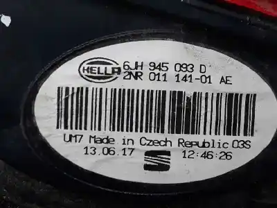 Автозапчастина б/у лівий задній ліхар в дверях для seat toledo iv (kg3) 1.0 tsi посилання на oem iam 6jh945093d  6jh945093d Автозапчастина б/у лівий задній ліхар в дверях для seat toledo iv (kg3) 1.0 tsi посилання на oem iam 6jh945093d  6jh945093d