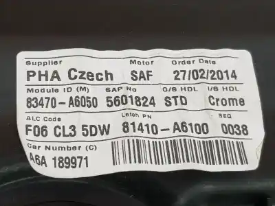 Автозапчастина б/у регулятор склона задній лівий для hyundai i30 (gd) 1.6 crdi посилання на oem iam 83471a6010