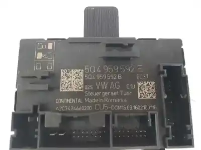 Pezzo di ricambio per auto di seconda mano modulo elettronico per seat leon (5f1) 1.4 16v tsi act riferimenti oem iam 5q4959592e  5q4959592b