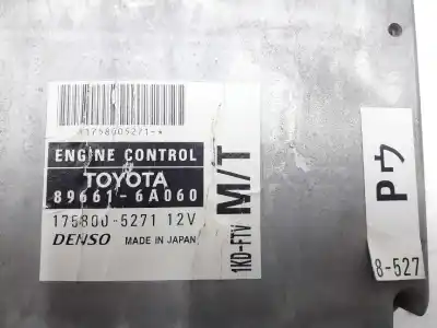 Peça sobressalente para automóvel em segunda mão centralina de motor uce por toyota land cruiser (j12) 3.0 turbodiesel referências oem iam 896616a060 1758005271 / denso 