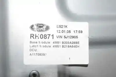 Автозапчастина б/у регулятор переднього правого скла для ford focus ii sedán (db_, fch, dh) 2.0 tdci посилання на oem iam 1736144  4m51b23200bg 1528895
