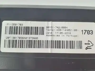 Автозапчасти б/у блок кондиционирования воздуха за opel zafira 1.6 cdti dpf ссылки oem iam 13591703  13591703