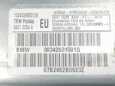 Автозапчасти б/у левая боковая подушка безопасности за bmw x3 (e83) 2.0 turbodiesel cat ссылки oem iam 2631501  30342631501