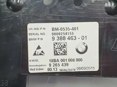 Peça sobressalente para automóvel em segunda mão quadrante por mini mini (f56) one referências oem iam 9388463  62109388463