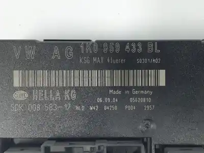 Pezzo di ricambio per auto di seconda mano modulo elettronico per vw touran (1t1, 1t2) 2.0 tdi 16v riferimenti oem iam 1k0959433bl  1k0959433bl