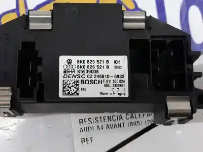 Автозапчасти б/у сопротивление нагреву за audi a4 b8 avant (8k5) 2.7 tdi ссылки oem iam 8k0820521b  k5909008