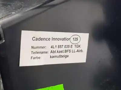 Автозапчастина б/у бардачок для audi q7 (4l) 3.0 v6 24v tdi посилання на oem iam 4l1857104  4l1857104
