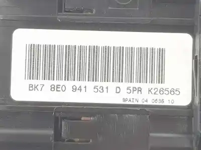 Автозапчастина б/у управління світлом для audi a4 b7 (8ec) 2.0 tdi посилання на oem iam 8e0941531d5pr  8e0941531d