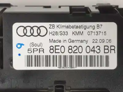 Автозапчастина б/у клімат-контроль для audi a4 b7 (8ec) 2.0 tdi посилання на oem iam 8e0820043br