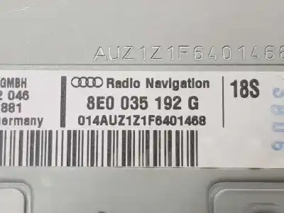 Автозапчастина б/у gps навігаційна система для audi a4 b7 (8ec) 2.0 tdi посилання на oem iam 8e0035192g  8e0035192g