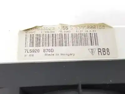 Автозапчастина б/у панель інструментів для porsche cayenne (9pa) s 4.5 посилання на oem iam 95564121400  7l5920870d