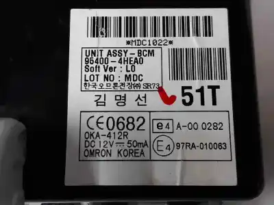 Second-hand car spare part electronic module for hyundai h1 travel oem iam references 954004hea0  954004hea0