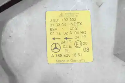 Second-hand car spare part right headlight for clase c clase a 1.7 cdi d oem iam references a1688201861  