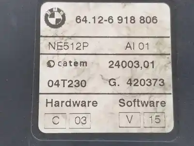 Peça sobressalente para automóvel em segunda mão aquecedor por bmw x3 (e83) 3.0 d referências oem iam 64126918806  64126918806