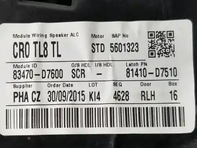 Автозапчасти б/у регулятор стекла заднего левого за hyundai tucson (tl, tle) 1.7 crdi ссылки oem iam 83471d7000  83470d7600